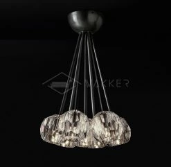 Vakkerlight Ceiling Lamp Flushmount Crystal Ball