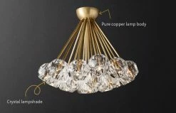 Vakkerlight Ceiling Lamp Flushmount Crystal Ball