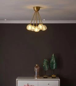 Vakkerlight Ceiling Lamp Flushmount Crystal Ball