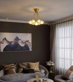 Vakkerlight Ceiling Lamp Flushmount Crystal Ball