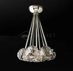 Vakkerlight Ceiling Lamp Flushmount Crystal Ball
