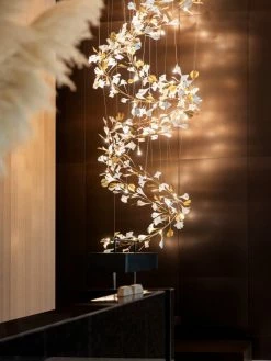 Vakkerlight Chandeliers Gingko Cluster Chandelier F