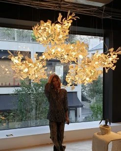 Vakkerlight Gingko Combination Chandelier C Chandeliers