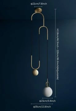 Vakker Pendant Lights Glass Ball Pendant Lamp