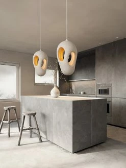 Vakkerlight Hand-Built White Pendant Lamp