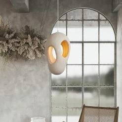 Vakkerlight Hand-Built White Pendant Lamp