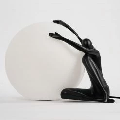 Vakkerlight Table Lamps Humanoid Sculpture Moon Table Lamp