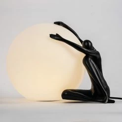 Vakkerlight Table Lamps Humanoid Sculpture Moon Table Lamp