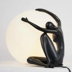 Vakkerlight Table Lamps Humanoid Sculpture Moon Table Lamp