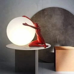 Vakkerlight Table Lamps Humanoid Sculpture Moon Table Lamp