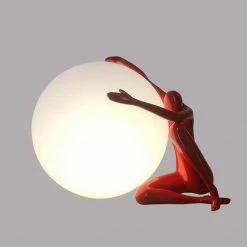 Vakkerlight Table Lamps Humanoid Sculpture Moon Table Lamp