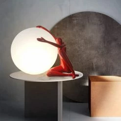 Vakkerlight Table Lamps Humanoid Sculpture Moon Table Lamp