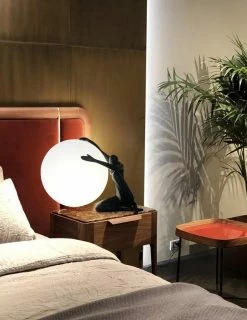 Vakkerlight Table Lamps Humanoid Sculpture Moon Table Lamp