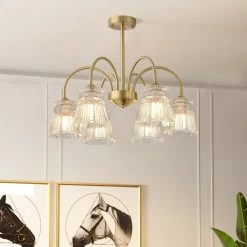 Vakkerlight Pendant Lights Ice Cream Crystal Chandeliers