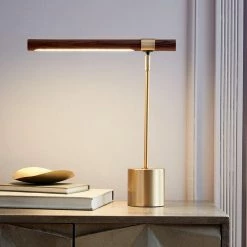 Vakkerlight Linear Wood LED Task Light Table Lamps