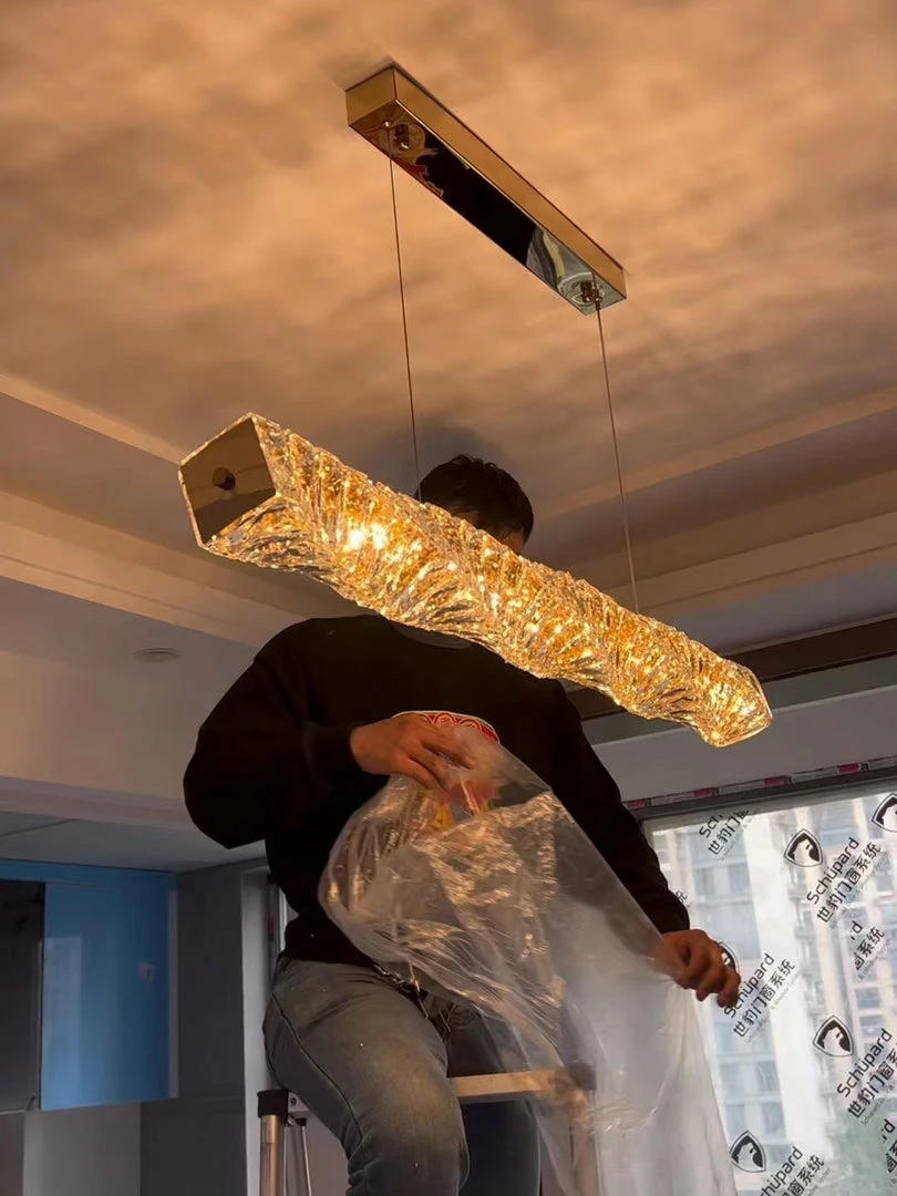 Coupon 👍 Vakkerlight Long Crystal Pendant Lamp 🥰 23 Vakkerlight Long Crystal Pendant Lamp