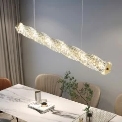 Vakkerlight Long Crystal Pendant Lamp