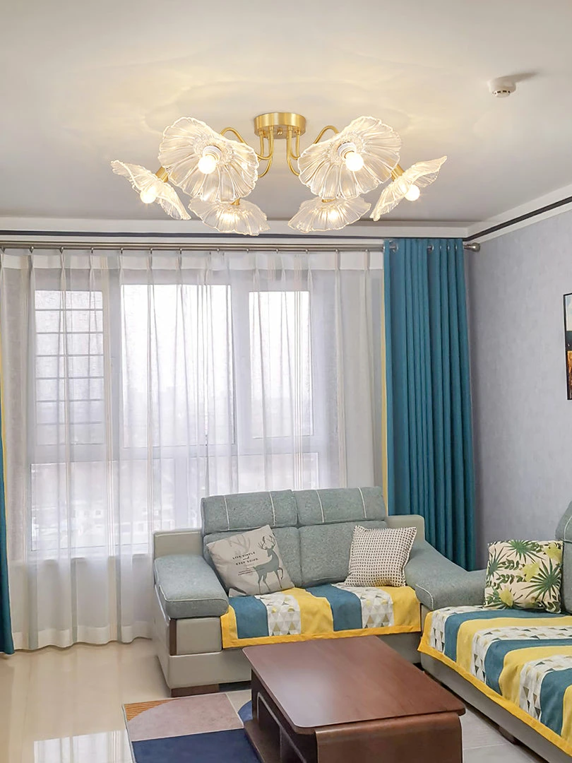 New ๐ Vakkerlight Lotus Leaf Glass Ceiling Lamp ๐ฏ 9 Vakkerlight Lotus Leaf Glass Ceiling Lamp