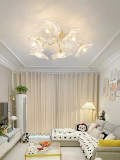 New ๐ Vakkerlight Lotus Leaf Glass Ceiling Lamp ๐ฏ 56 Vakkerlight Lotus Leaf Glass Ceiling Lamp