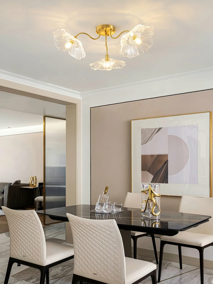 New ๐ Vakkerlight Lotus Leaf Glass Ceiling Lamp ๐ฏ 16 Vakkerlight Lotus Leaf Glass Ceiling Lamp