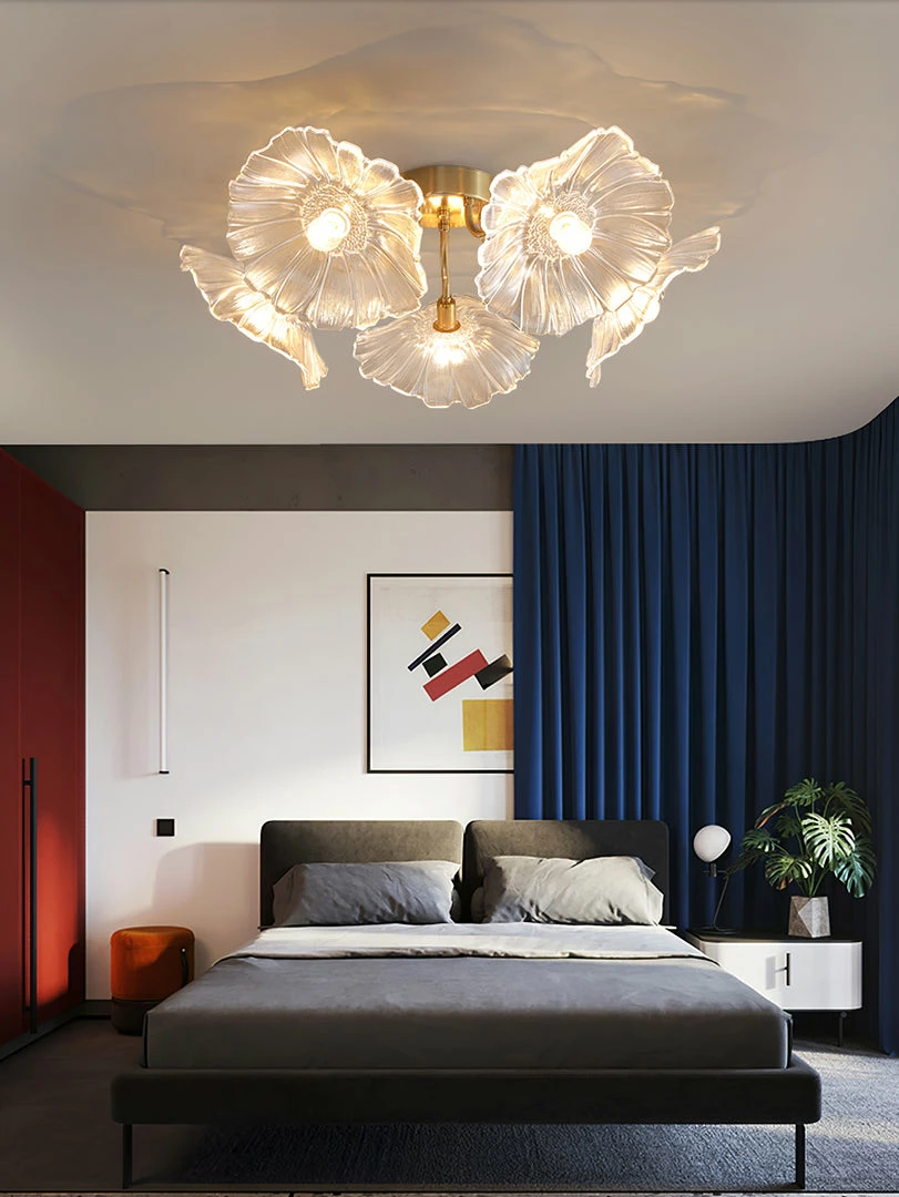 New ๐ Vakkerlight Lotus Leaf Glass Ceiling Lamp ๐ฏ 17 Vakkerlight Lotus Leaf Glass Ceiling Lamp