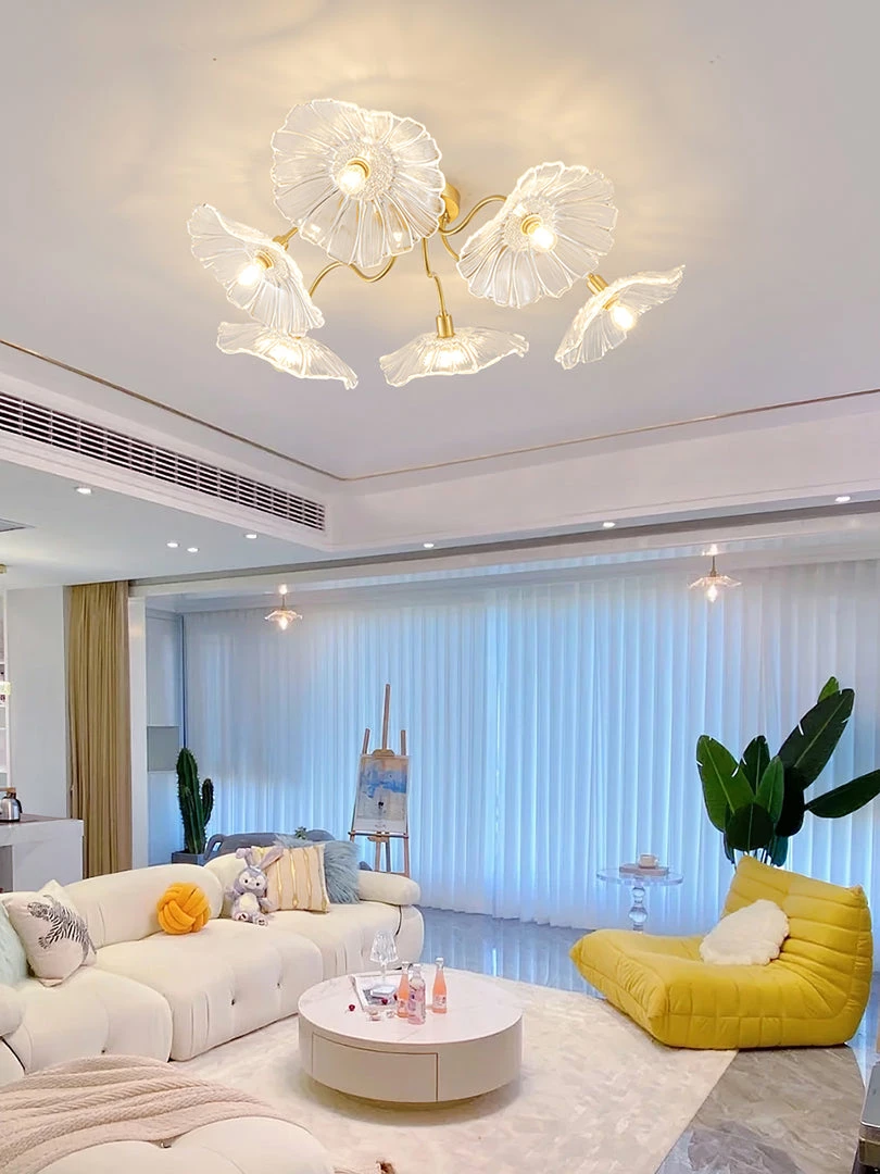 New ๐ Vakkerlight Lotus Leaf Glass Ceiling Lamp ๐ฏ 30 Vakkerlight Lotus Leaf Glass Ceiling Lamp