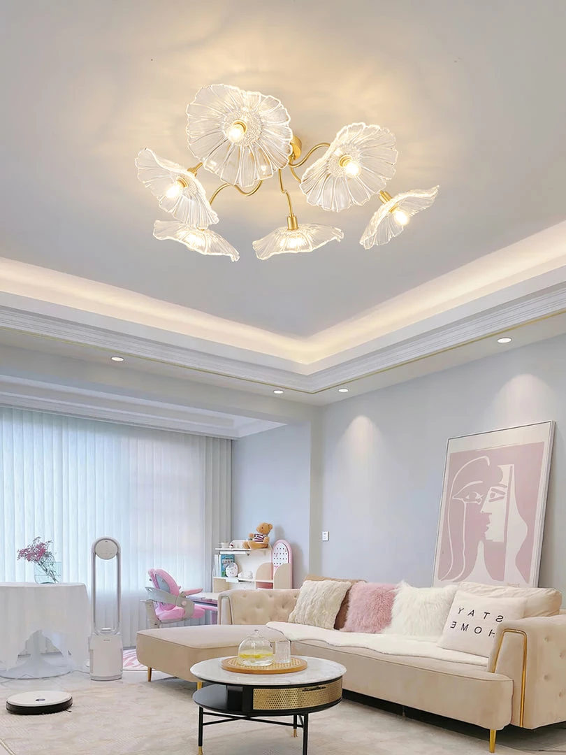 New ๐ Vakkerlight Lotus Leaf Glass Ceiling Lamp ๐ฏ 34 Vakkerlight Lotus Leaf Glass Ceiling Lamp
