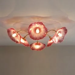 New ๐ Vakkerlight Lotus Leaf Glass Ceiling Lamp ๐ฏ 70 Vakkerlight Lotus Leaf Glass Ceiling Lamp