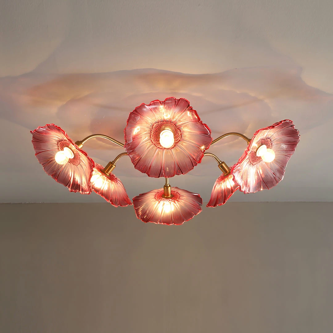 New ๐ Vakkerlight Lotus Leaf Glass Ceiling Lamp ๐ฏ 27 Vakkerlight Lotus Leaf Glass Ceiling Lamp