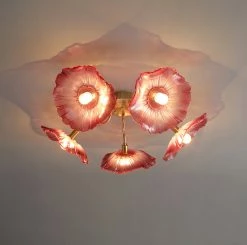 New ๐ Vakkerlight Lotus Leaf Glass Ceiling Lamp ๐ฏ 69 Vakkerlight Lotus Leaf Glass Ceiling Lamp