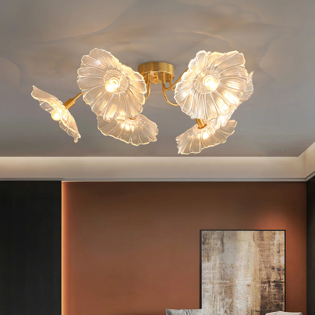 New ๐ Vakkerlight Lotus Leaf Glass Ceiling Lamp ๐ฏ 5 Vakkerlight Lotus Leaf Glass Ceiling Lamp