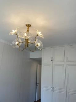 Vakkerlight Chandeliers Lotus Leaf Glass Chandelier