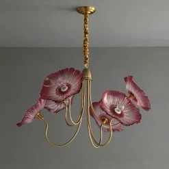 Vakkerlight Chandeliers Lotus Leaf Glass Chandelier