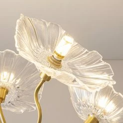 Vakkerlight Chandeliers Lotus Leaf Glass Chandelier