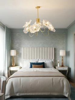 Vakkerlight Chandeliers Lotus Leaf Glass Chandelier