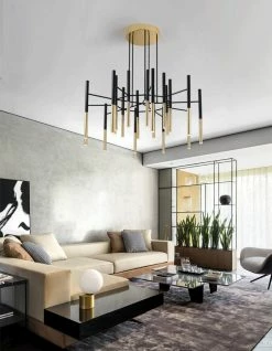 Vakkerlight Metal Tubular Chandelier Chandeliers