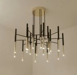 Vakkerlight Metal Tubular Chandelier Chandeliers