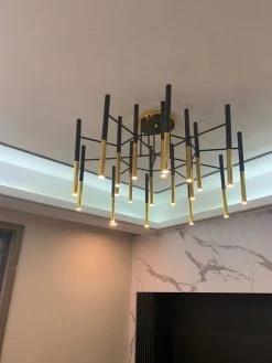 Vakkerlight Metal Tubular Chandelier Chandeliers
