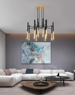Vakkerlight Metal Tubular Chandelier Chandeliers