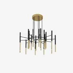 Vakkerlight Metal Tubular Chandelier Chandeliers