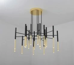 Vakkerlight Metal Tubular Chandelier Chandeliers