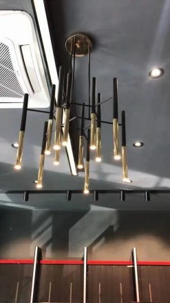 Vakkerlight Metal Tubular Chandelier Chandeliers