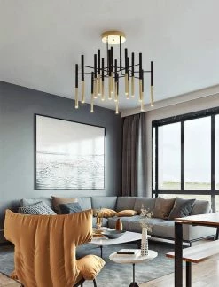 Vakkerlight Metal Tubular Chandelier Chandeliers