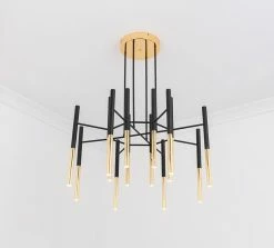 Vakkerlight Metal Tubular Chandelier Chandeliers