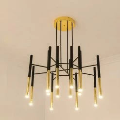 Vakkerlight Metal Tubular Chandelier Chandeliers