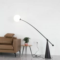Vakkerlight All Rooms Opal Arc Floor Lamp