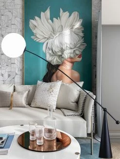 Vakkerlight All Rooms Opal Arc Floor Lamp