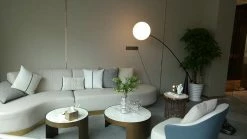 Vakkerlight All Rooms Opal Arc Floor Lamp