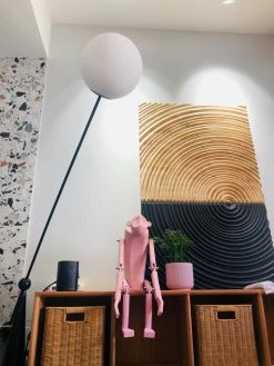 Vakkerlight All Rooms Opal Arc Floor Lamp