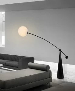 Vakkerlight All Rooms Opal Arc Floor Lamp